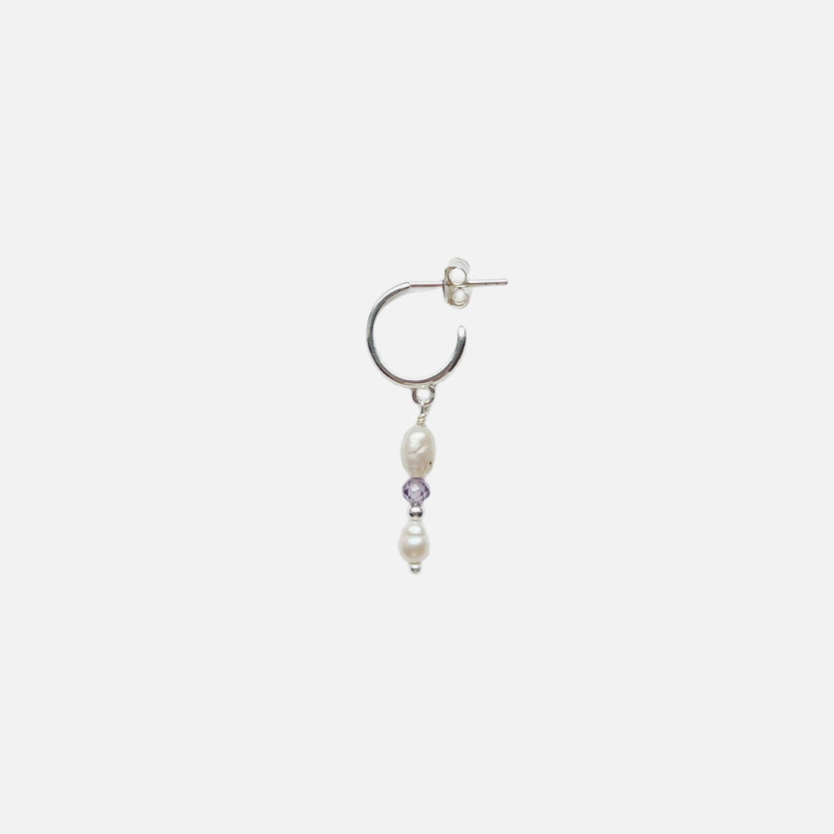 Viola Ørering Lilla (Forgyldt/Sølv)