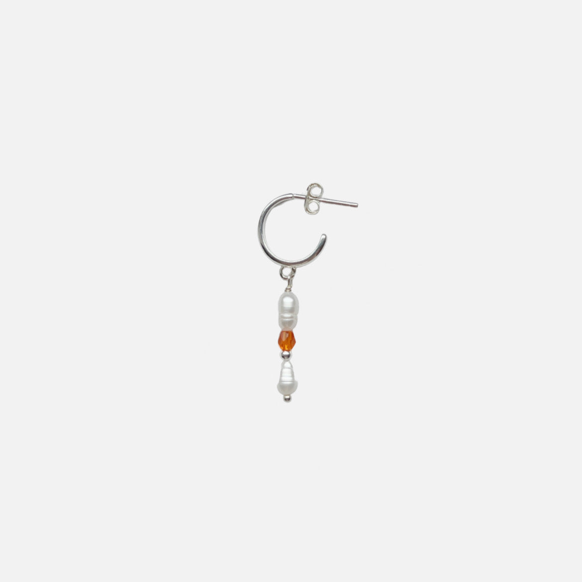 Viola Ørering Orange (Forgyldt/Sølv)