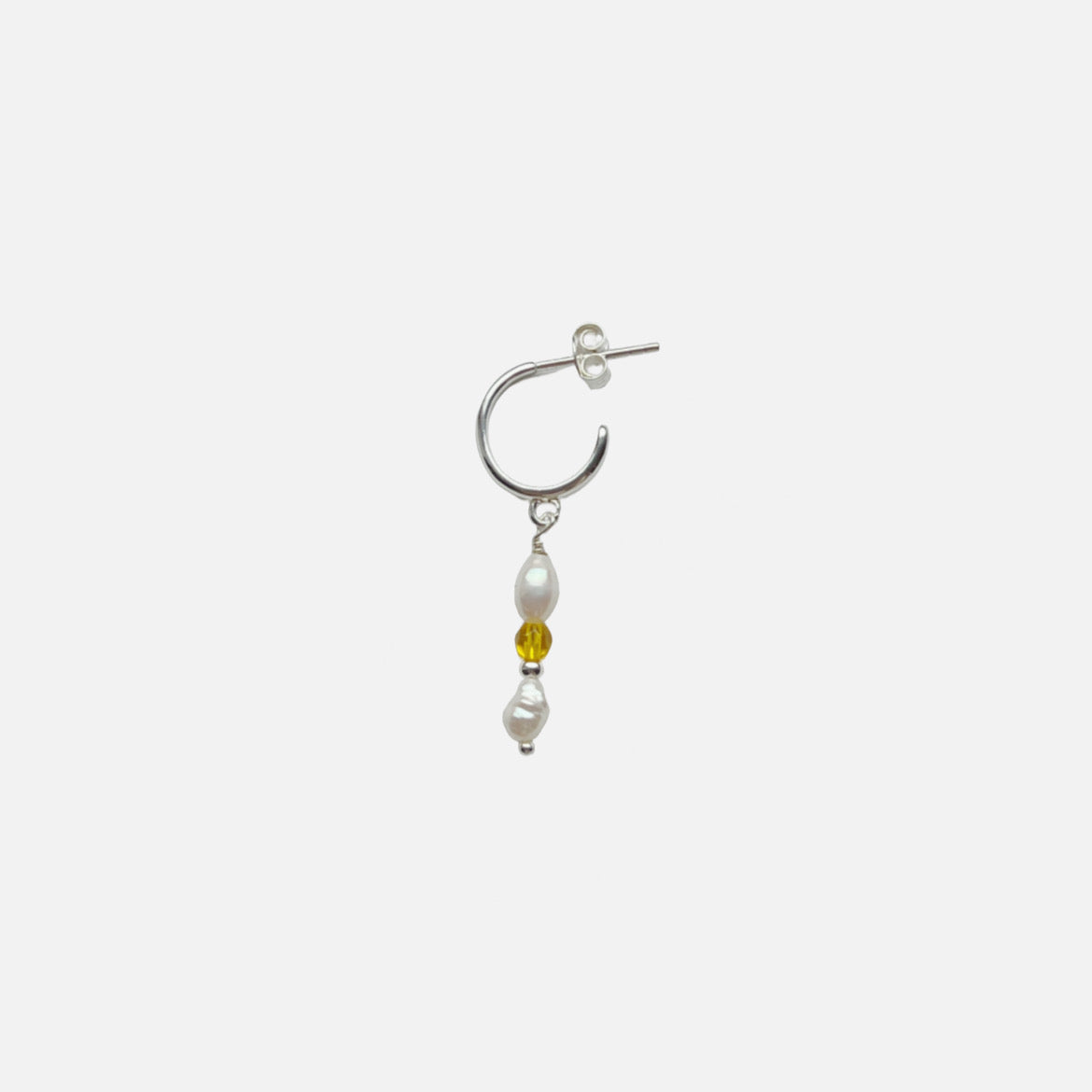 Viola Ørering Gul (Forgyldt/Sølv)