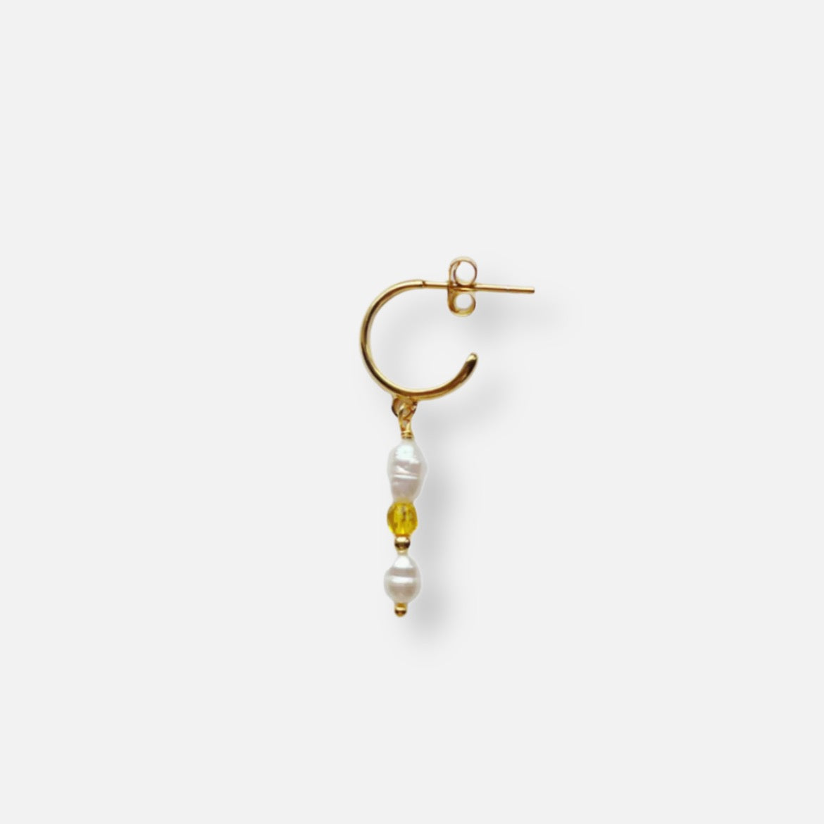 Viola Ørering Gul (Forgyldt/Sølv)