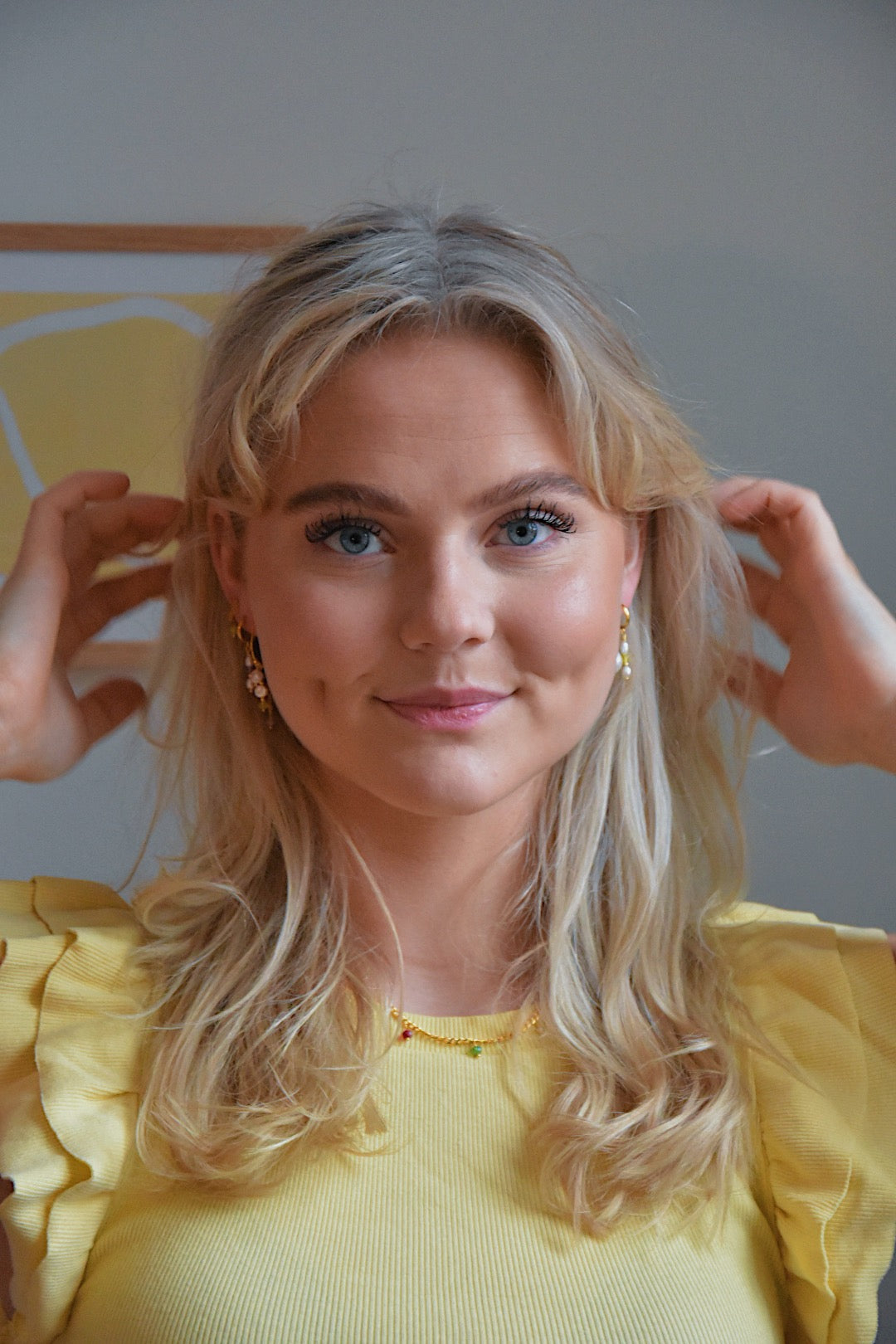 Lily Ørering Gul/Lilla (Forgyldt/Sølv)
