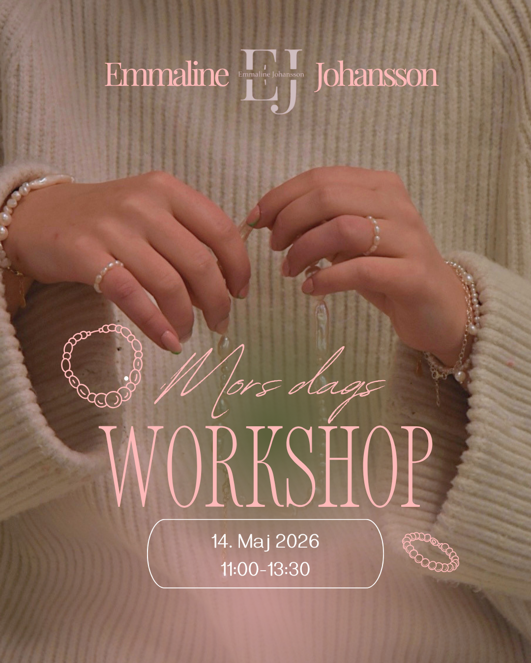 2-Personers Billet til Mors Dags Smykkeworkshop d. 14. maj 2026 (11:00-13:30)
